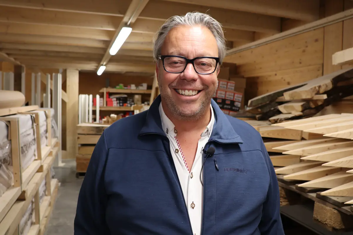 Gunnar Adolf Aanesland på Aanesland Treindustri. Foto: Liv Eva Kirkesæther/Næringsforeningen i Kristiansandsregionen 