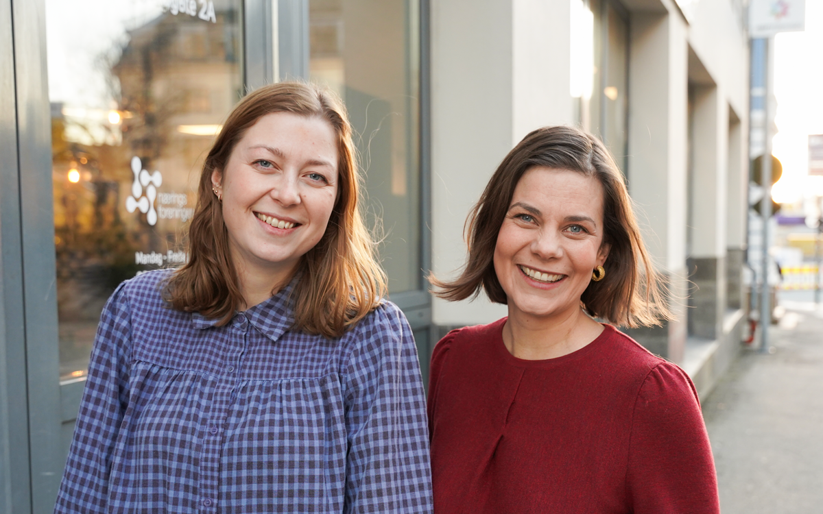 Fv: Maiken Græsli McNeill (U40 og SmartOrg) og Stina Ask Mikkelsen (UiA).
