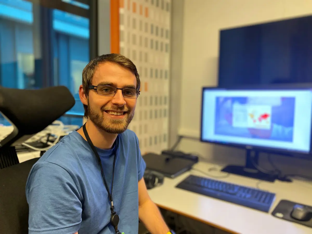 Morten Jensen er det nyeste tilskuddet hos Unit4 på Kjøita.