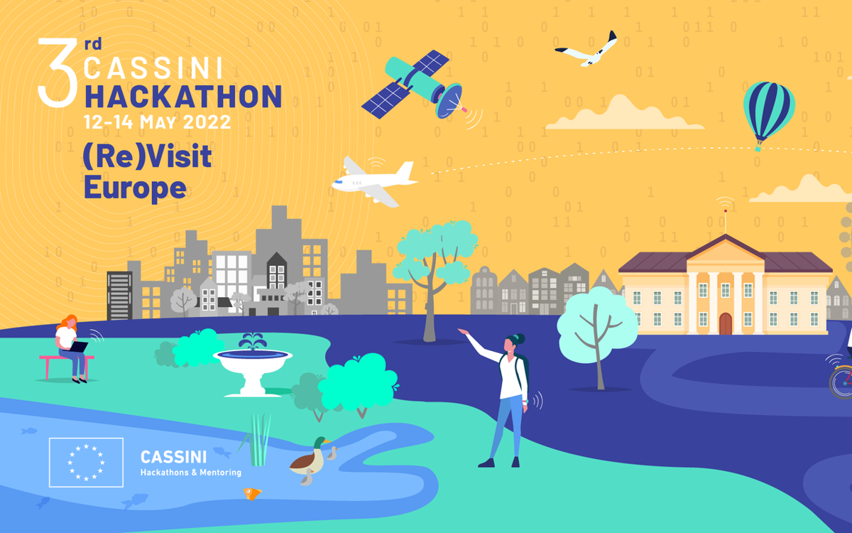 CASSINI Hackathon arrangeres parallelt i 10 europeiske byer - deriblant i Kristiansand på Bølgen Bærekraftsenter, 12-14. mai.