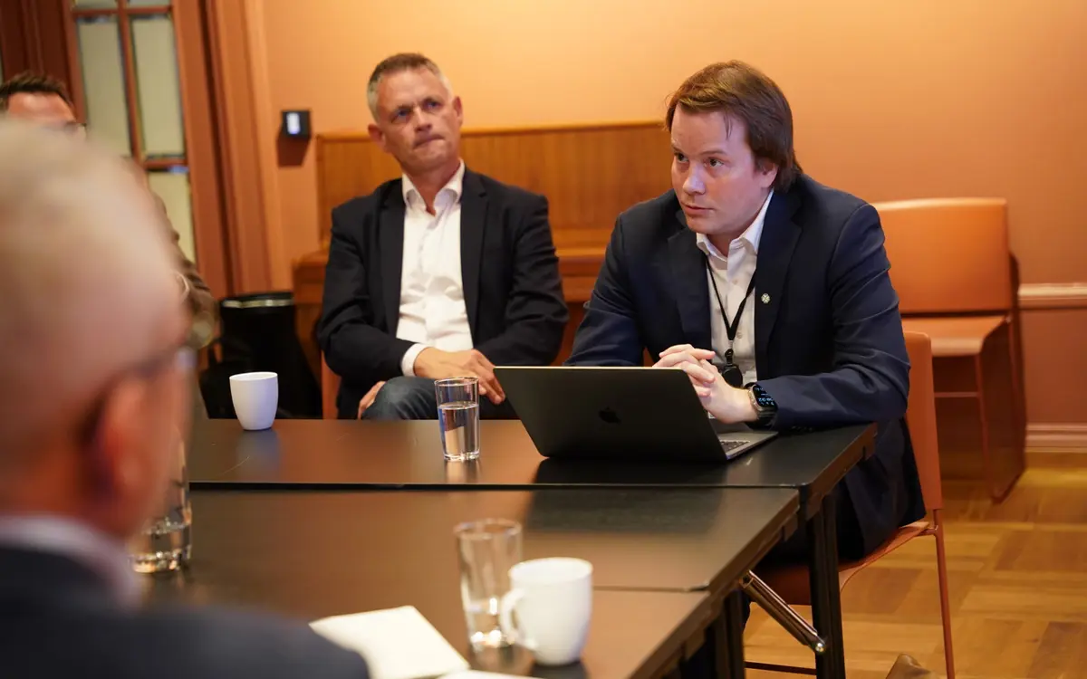 Statssekretær i Finansdepartementet, Geir Indrefjord (Sp). Foto: Næringsforeningen.