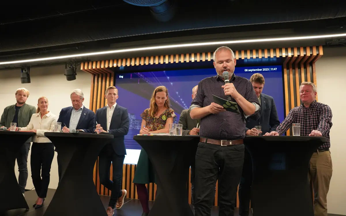 Fredag 29. august er det klart for en ny politisk debatt hos Næringsforeningen, i forkant av valg. Her fra debatten i 2024.