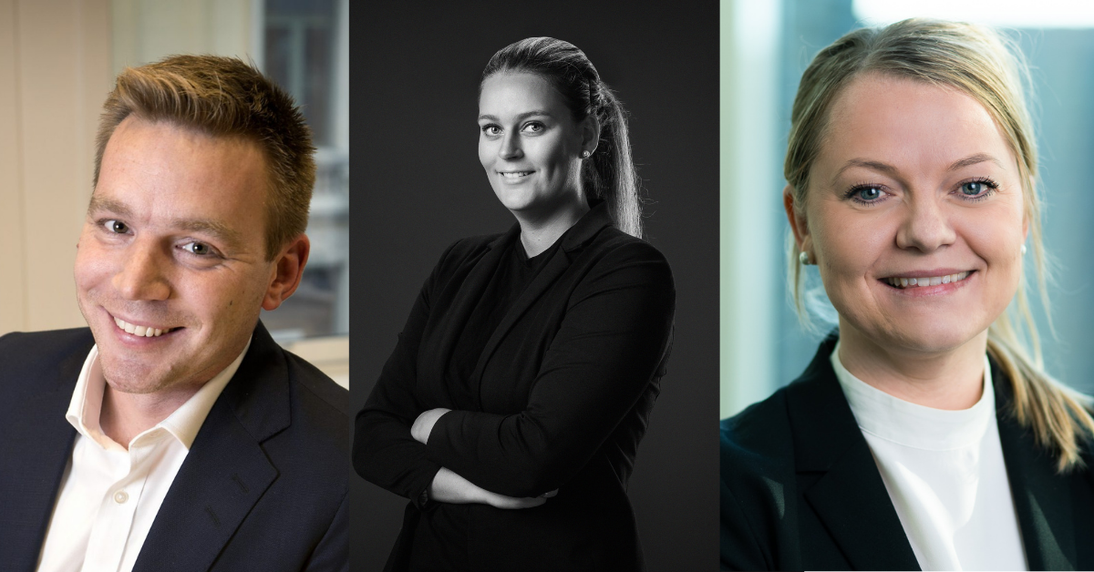 Runar Leite (Azets), Nina Johansen (Bli Vakker/Cocopanda) og Gunn Marit Schjetne er nominert til Årets unge leder.