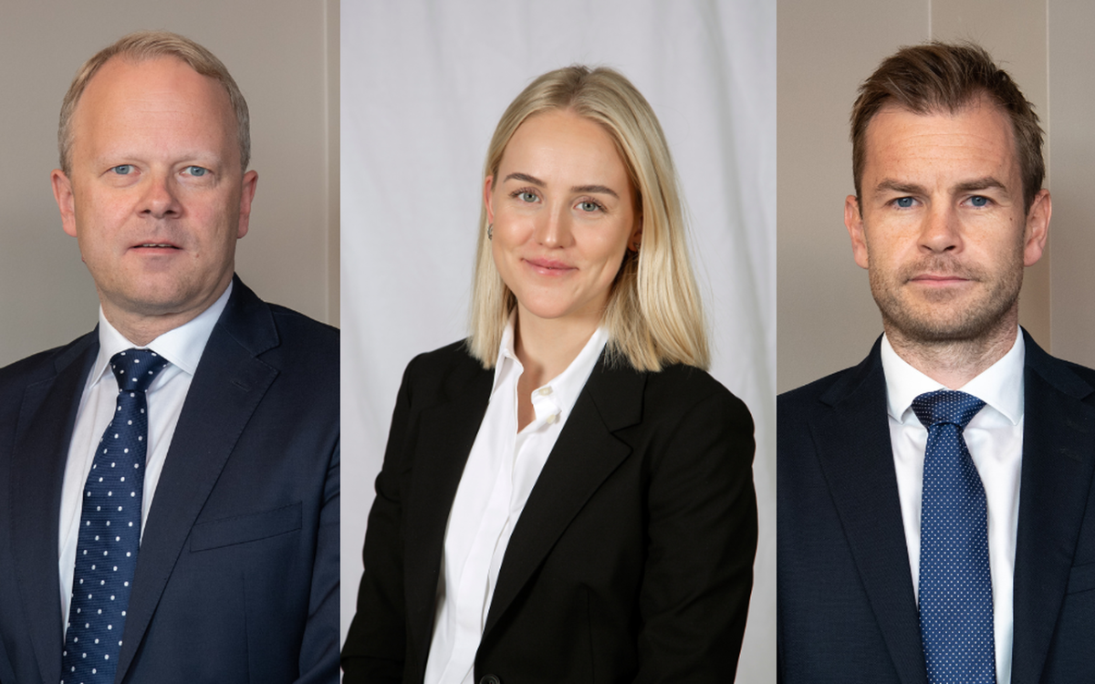 Fv: Jørgen Birkeland, Malin Bruskeland Westergren og Kjetil Eivindstad.