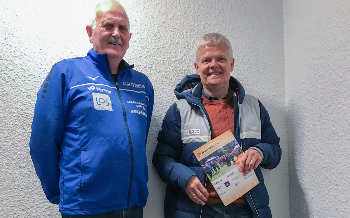 Fra venstre: John Humborstad (Leder av Terrengutvalget) og Ole Johan Bueklev (Daglig leder, Repstad Eiendom) 