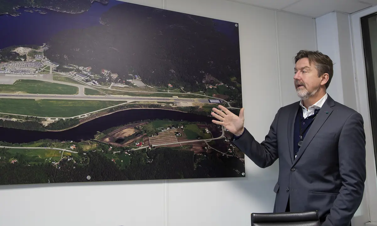 Lufthavnsjef Arne Johan Johnsen. Foto: Erling Slyngstad-Hægeland.