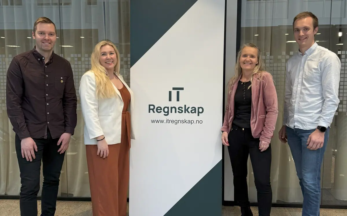 Fra venstre: Simon Fjeldsaa, Ida Waren, Cathrine Pettersen og Joakim Johnsen.