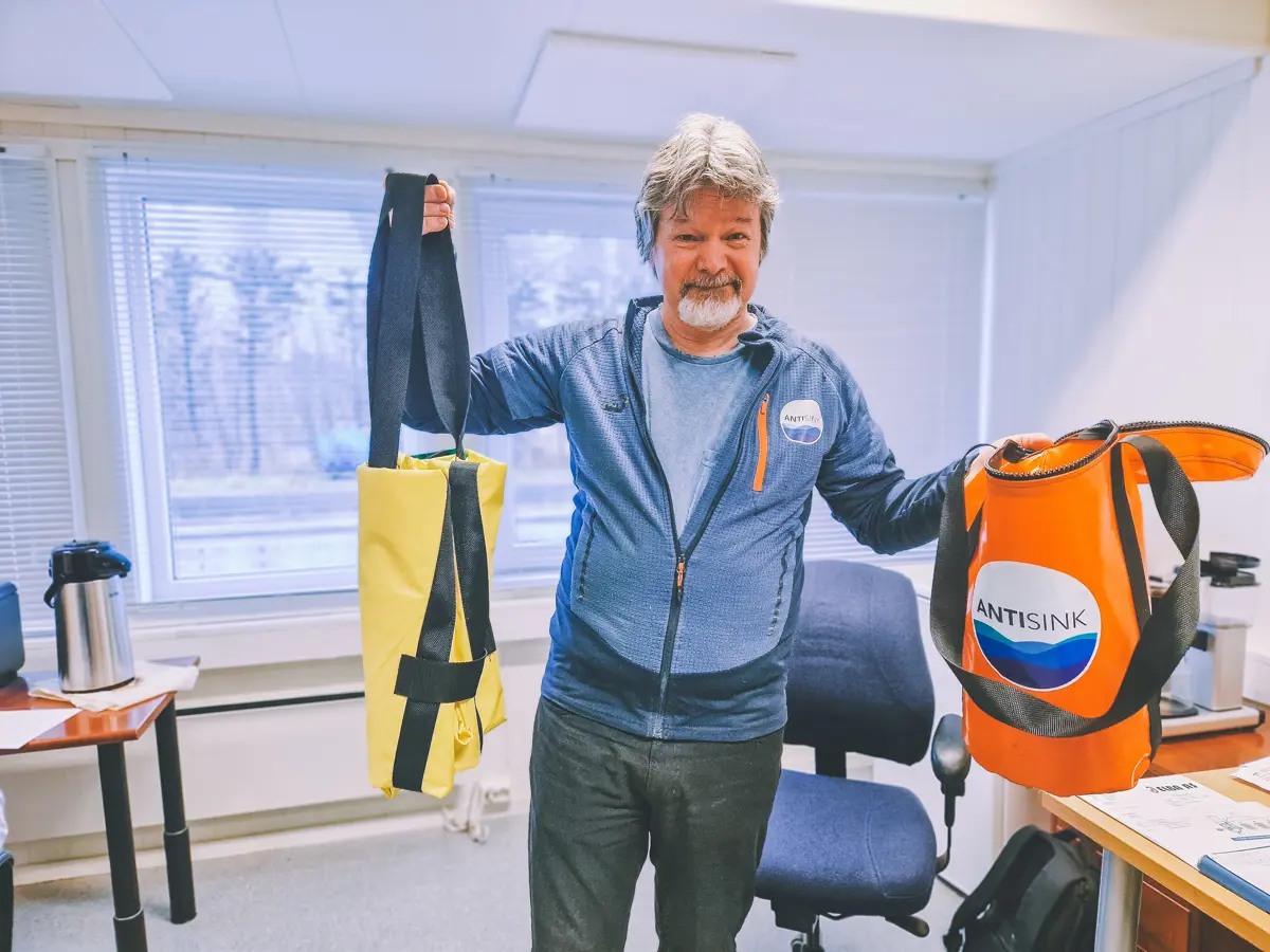 Gründer Geir Karlsen i selskapet Antisink. Foto: Henrik Kyte Assmann.