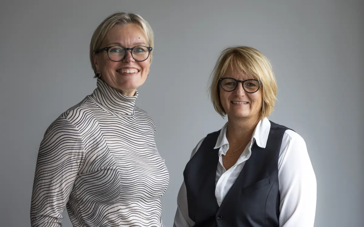 Foto: Lena Lislevand. Fv: Cecilie Bjerke Skjømming og Anne Sæther Lislevand
