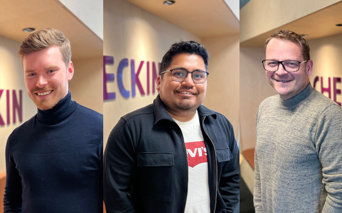 Fv: Jostein Rygg, Luis Miguel Ohnstad og Bjørn Eielsen Malde