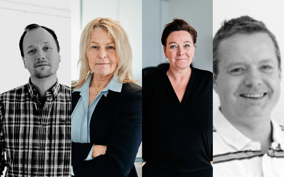 Fv: Stian Haustreis, Åse Michaelsen, Hege Skomedal og Odd Inge Johannessen