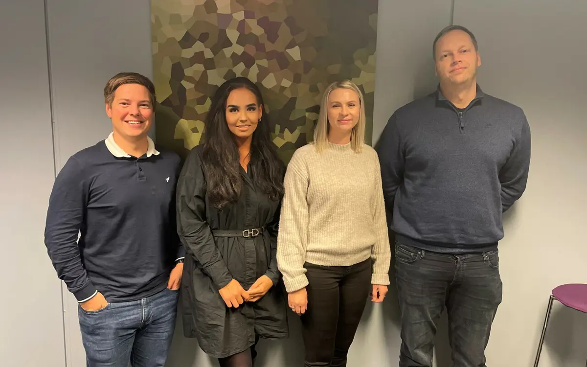 På bildet fra venstre: Anders, Martine, Anette og Finn