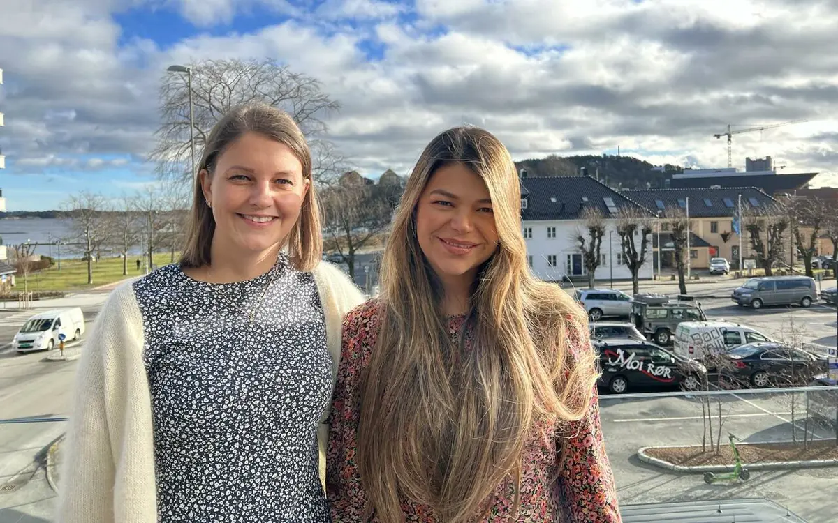 Klima- og miljørådgivere Helene Spigseth Iglebæk og Elizabeth Rojas i Kristiansand kommune. Foto: Kristiansand kommune