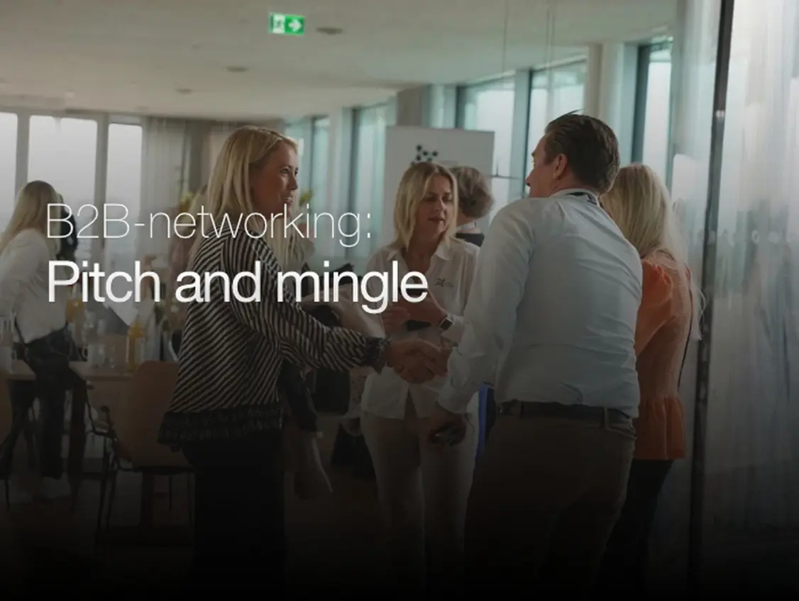B2B Næringslivsfrokost pitch and mingle