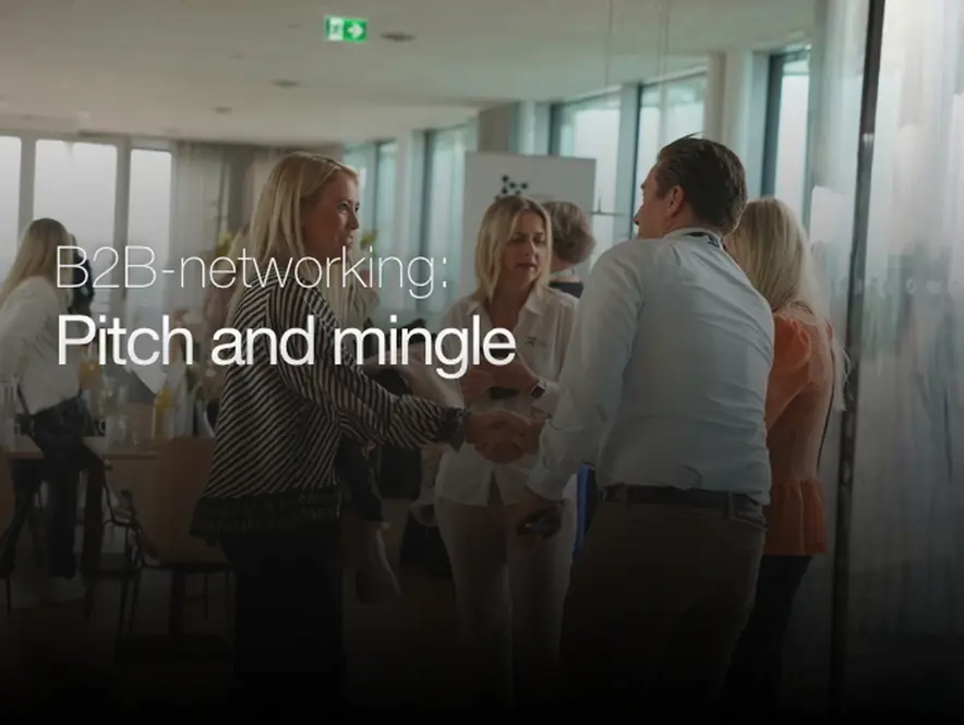 B2B Næringslivsfrokost pitch and mingle