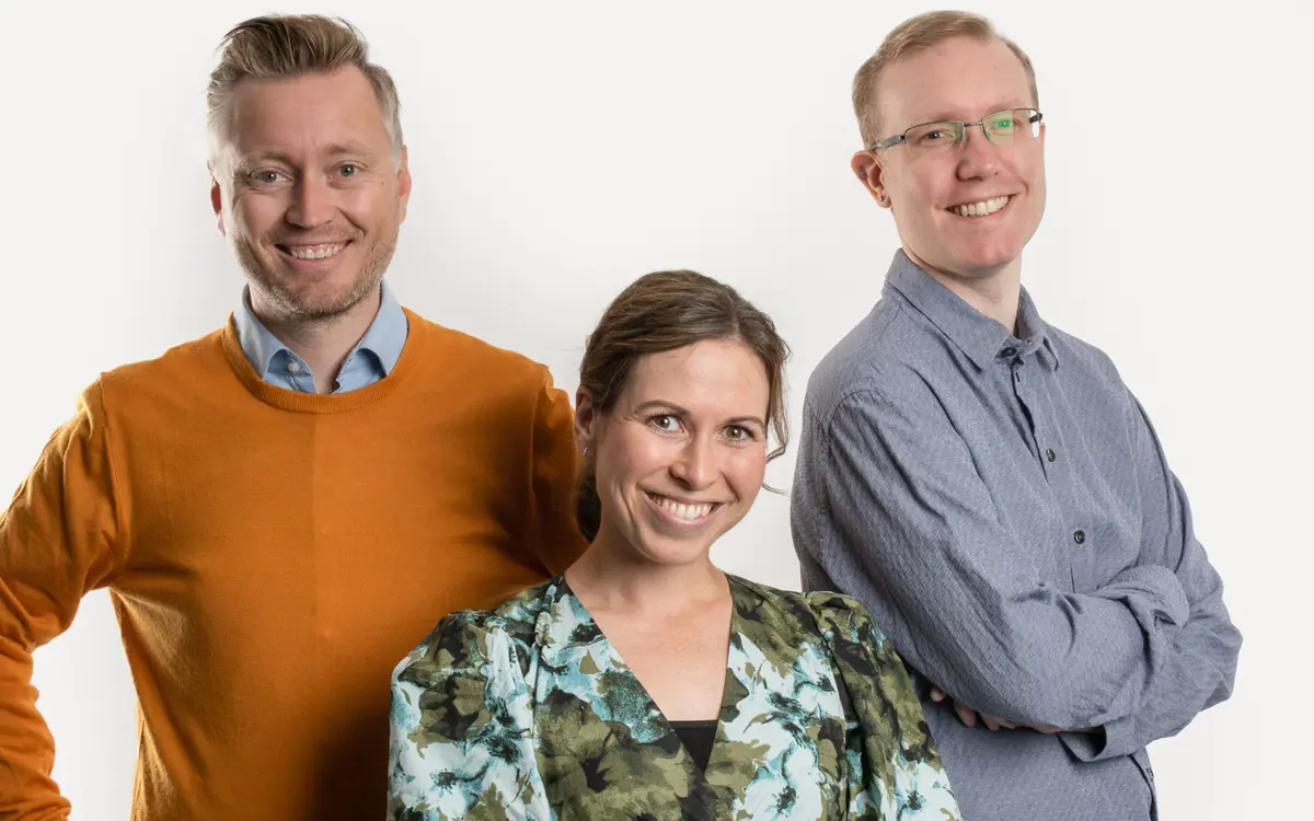 Næringsforeningen og APTUM samarbeider om et nytt kurs i digital markedsføring. Fv: Foredragsholderne Jørgen Hestås, Alette Sørensen og Kenneth Einarsen.