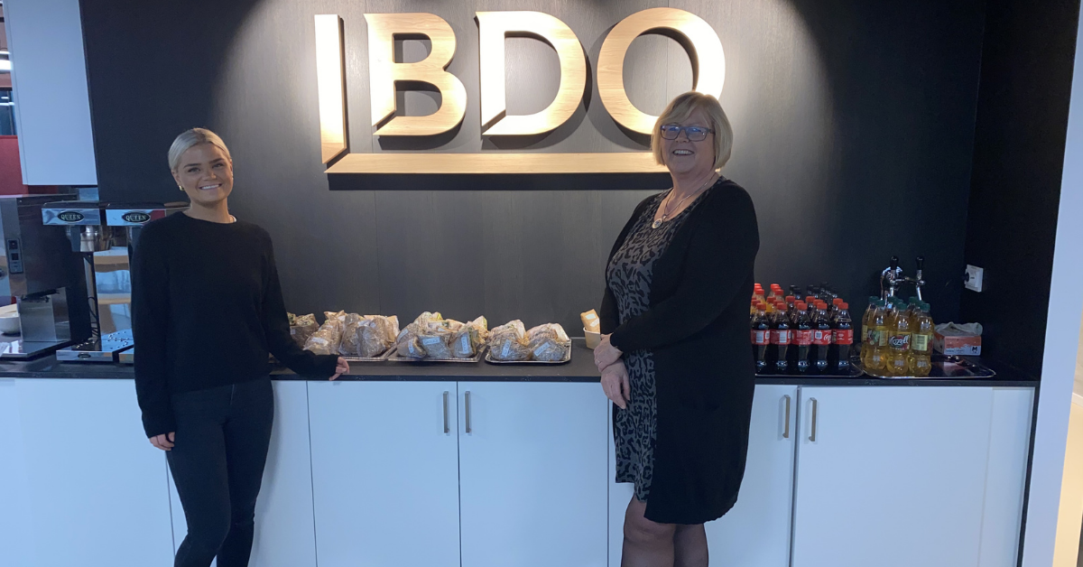 Daglig leder innom.cafe AS Else Johanne Teigland, fra BDO avdelingsleder regnskap May-Hilde Jensen