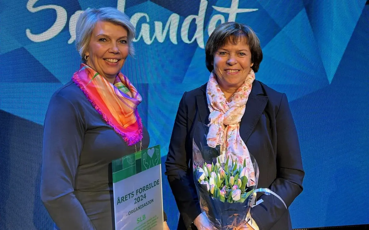 Fra venstre: Vibeke Bals Borge Håverstad og Vibeke Zernichow etter prisutdelingen. (Foto: SLB Kristiansand)