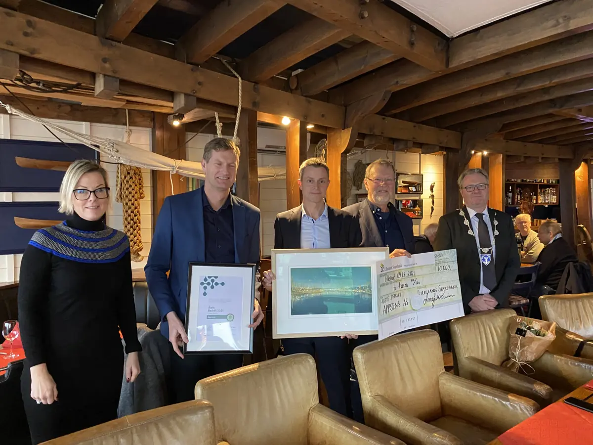 Appsens er Årets Lillesandsbedrift 2021.