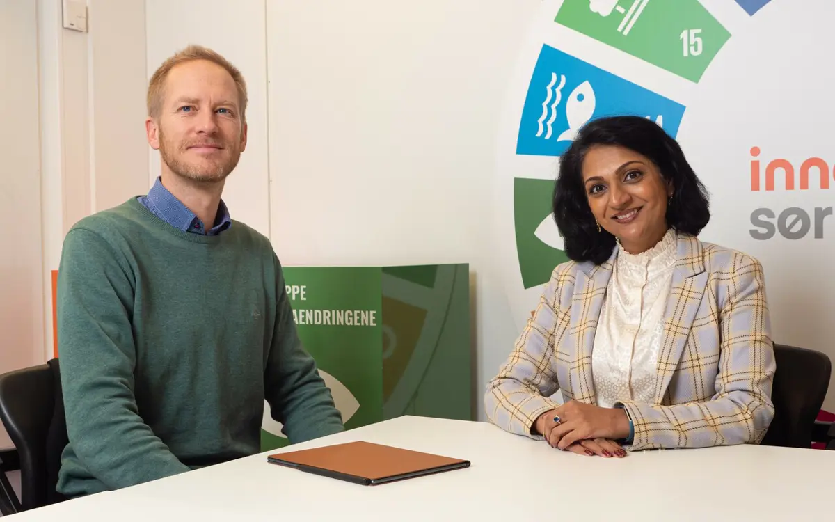 Inkubatorleder Runar Brøvig og Administrerende Direktør Kamilla Sharma hos Innoventus Sør er strålende fornøyd med fornyet tillitt.