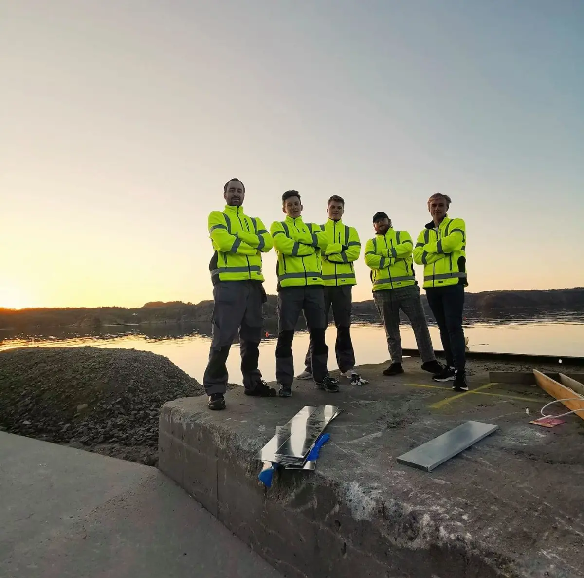 De fem som står bak Pleco Marine ønsker å utvikle en klimanøytral og bærekraftig bedrift.