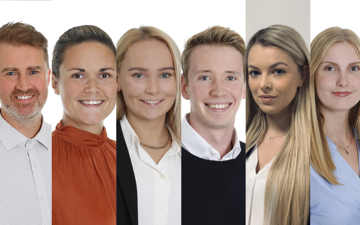 Fv: Knut Marcus Wigstad Henriksen, Siv Rinden, Nora Stendebakken,  Simen Fjellestad,  Bojana Babic og Caroline Lofthus