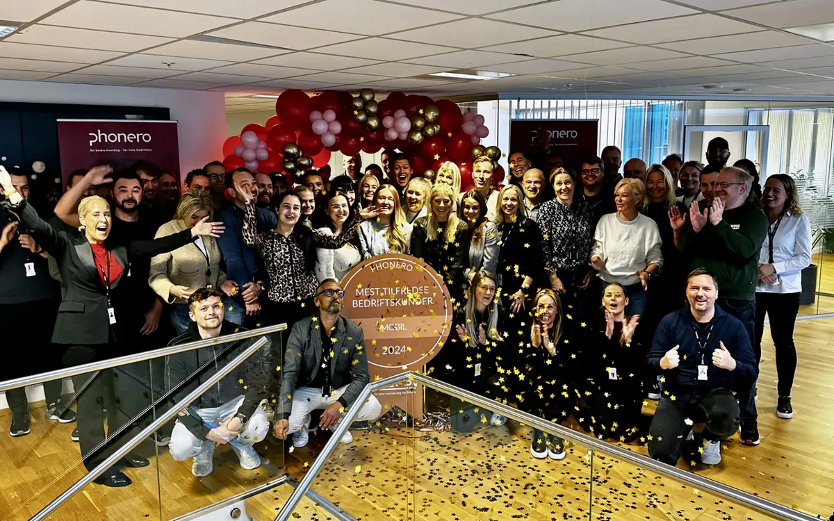 For tredje gang stikker Phonero av med seieren i EPSi sin nasjonale måling om å være den beste mobilleverandøren til bedriftsmarkedet i Norge. Foto: Phonero.