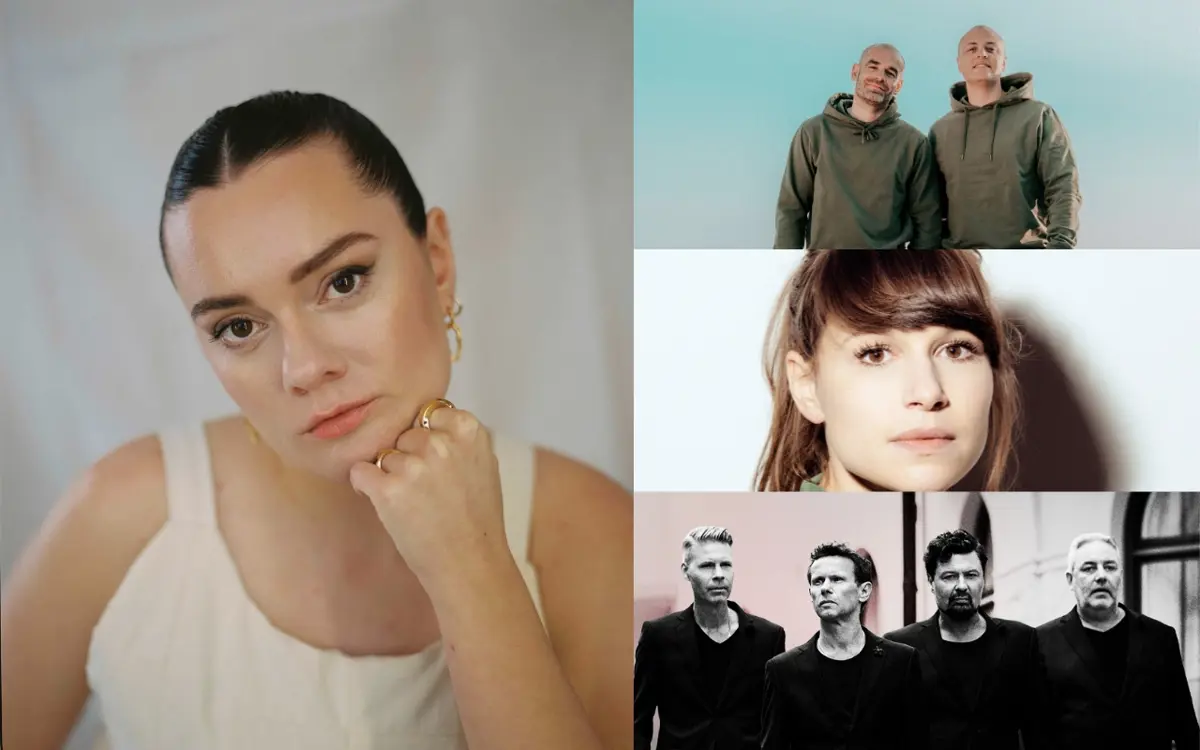 Fire av syv nye artister som er klare for Sommerbris 2024. (Foto: Sommerbris)