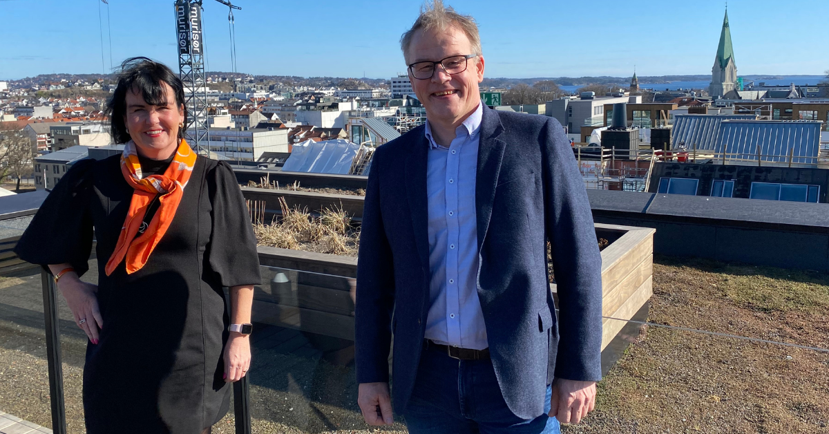 Fra venstre: Lisbeth Holen og Kjetil Olsen