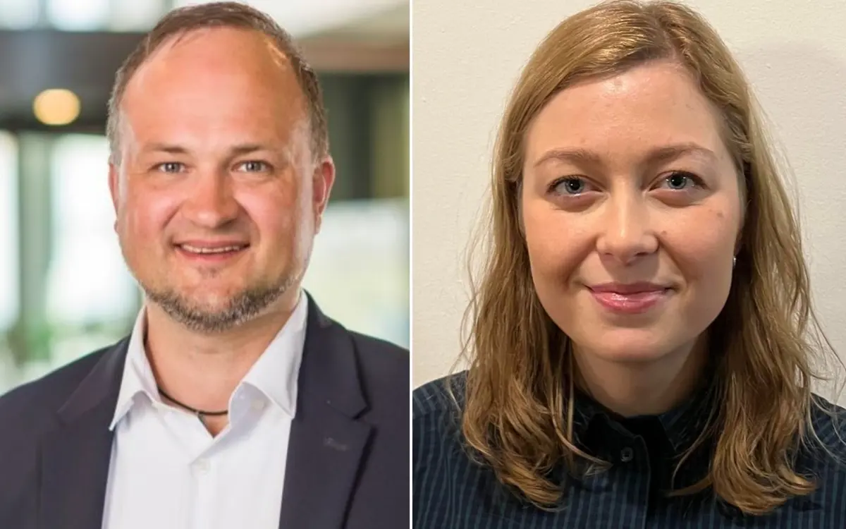 Roger Mellemstrand, daglig leder i Zero-Zero Kreditt og Maiken Græsli McNeill, markedssjef i SmartOrg.