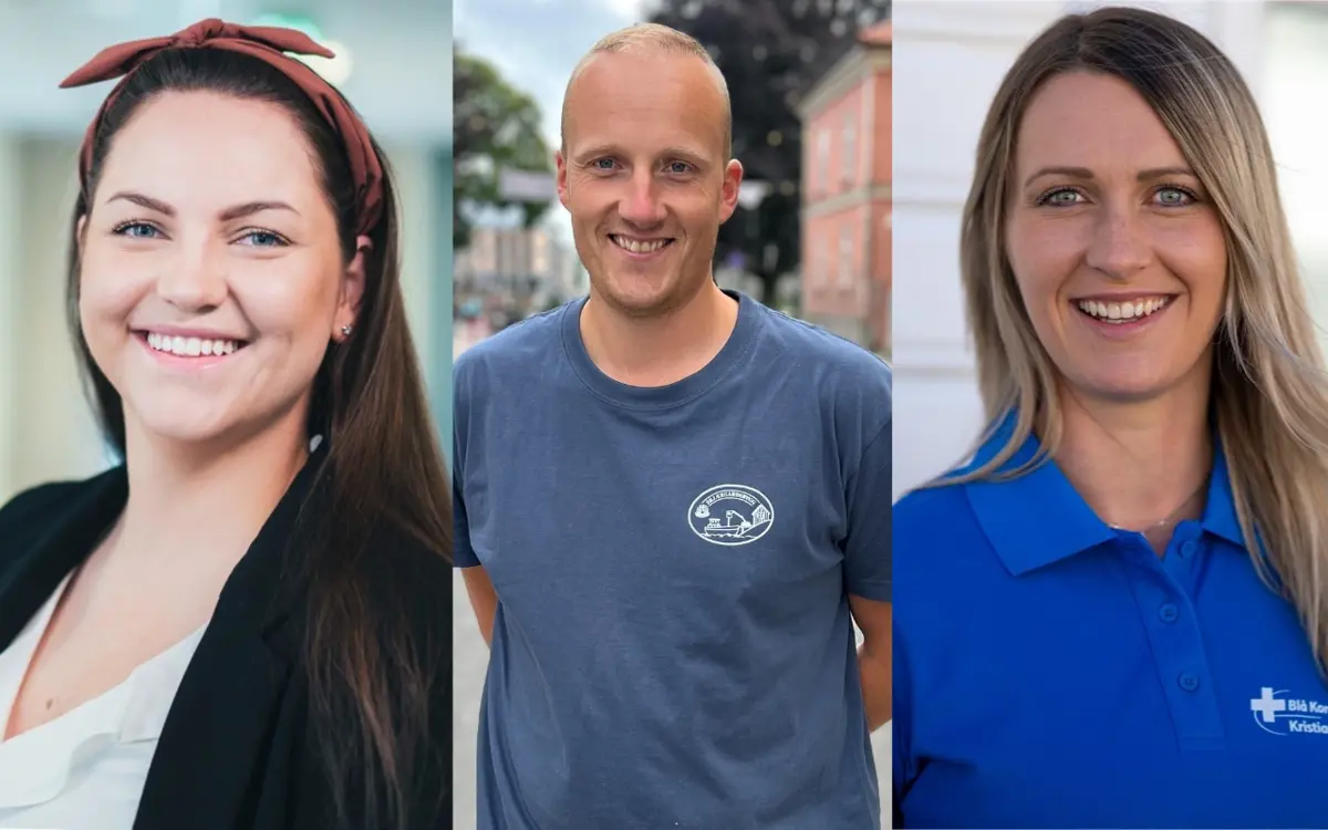 Elise Amundsen Raa (KPMG), Benjamin Andersen (Skjærgårdsbygg) eller Camilla Rasch (Blå Kors) blir trukket frem som «Årets unge leder» under Hagefesten 19. august.