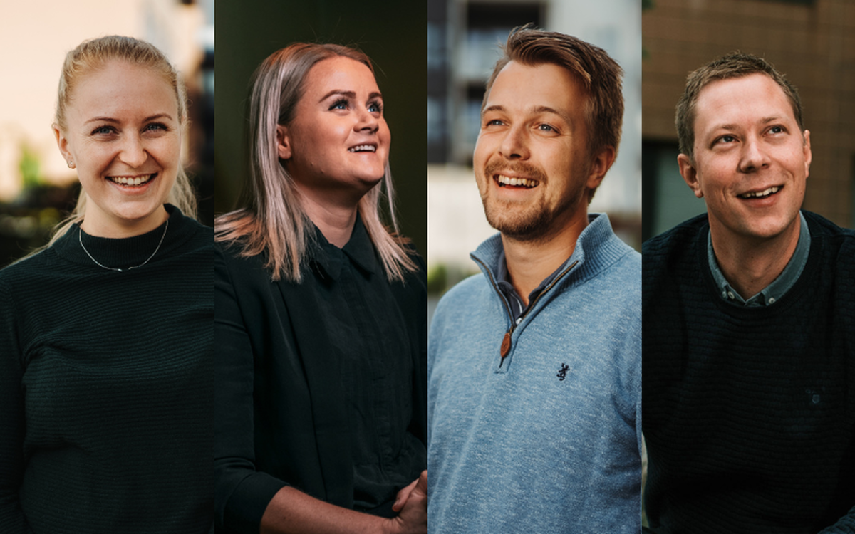 Fv: Camilla Torjussen, Birgitte Reinertsen, Dag Peter Johnsen og Bernt Otto Fjellestad