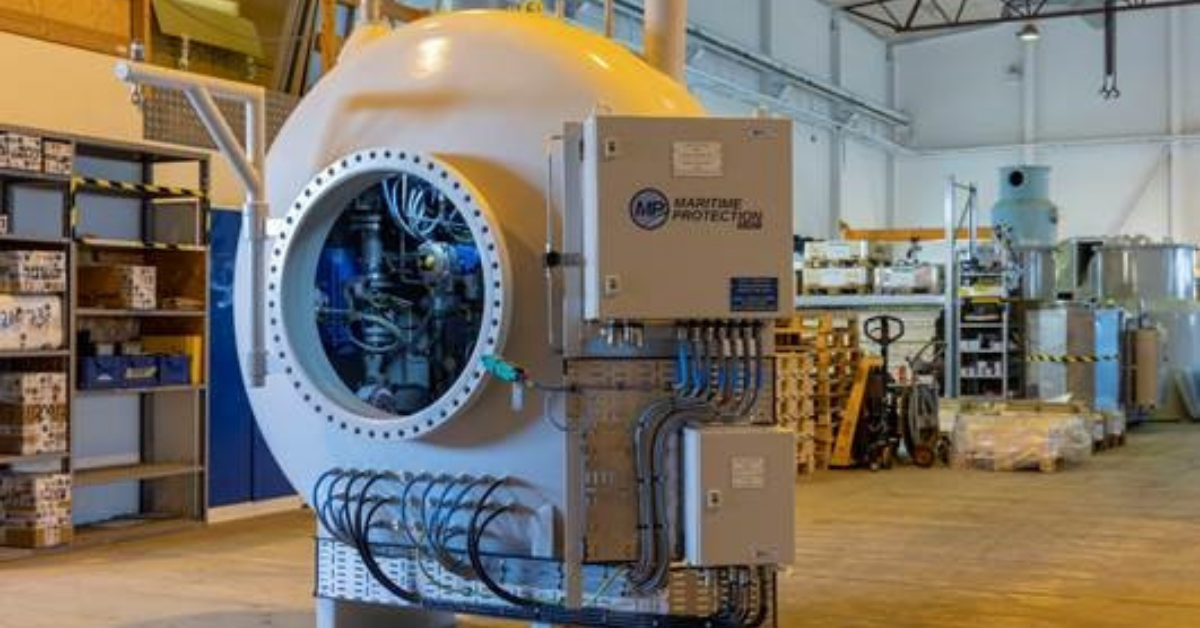 På bildet er et eksempel på et nytt produkt, utviklet hos Maritime Protection den siste tiden – en trykk ventil for gass, såkalt PSV.