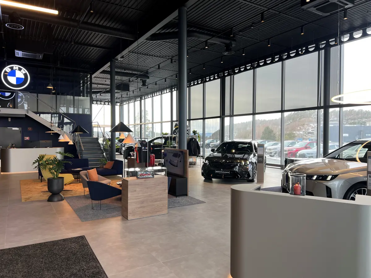 Lokalene til Hedin Automotive Kristiansand.