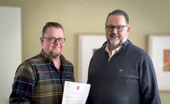 Tidligere stortingsrepresentant Svein Harberg til Rådhuset