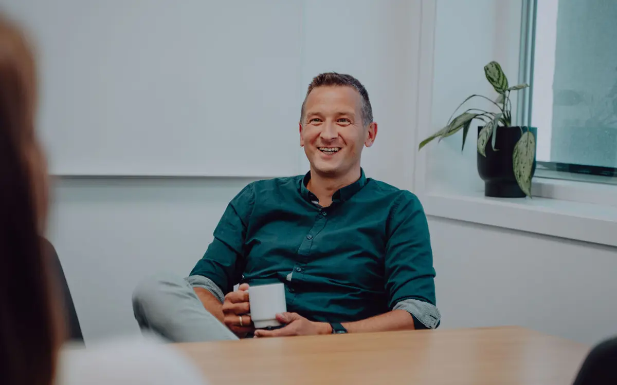 Dag Øyvind Godtfredsen ser positivt på mulighetene som ligger i Glencore Nikkelverk sin digitaliseringsstrategi. (Foto: Glencore NIkkelverk.)
