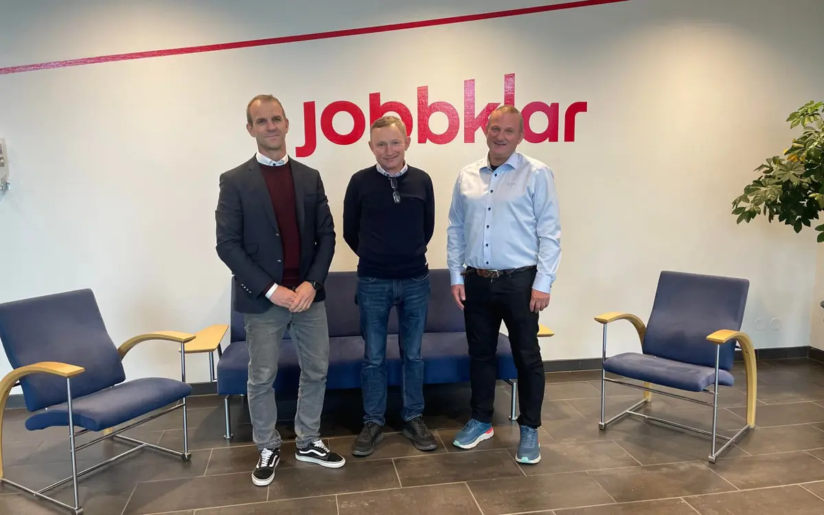 Fra venstre: Trond Marius Gabrielsen (iteam), Karl-Wiggo Jensen (Jobbklar) og Kjell-Erik Ruud (iteam) Foto: iteam