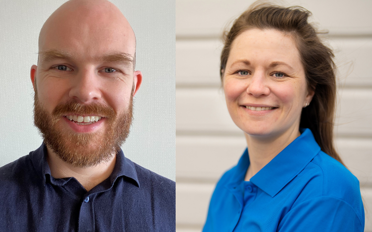 Fv. Irgen Wiig Sørensen og Elise Berg. 