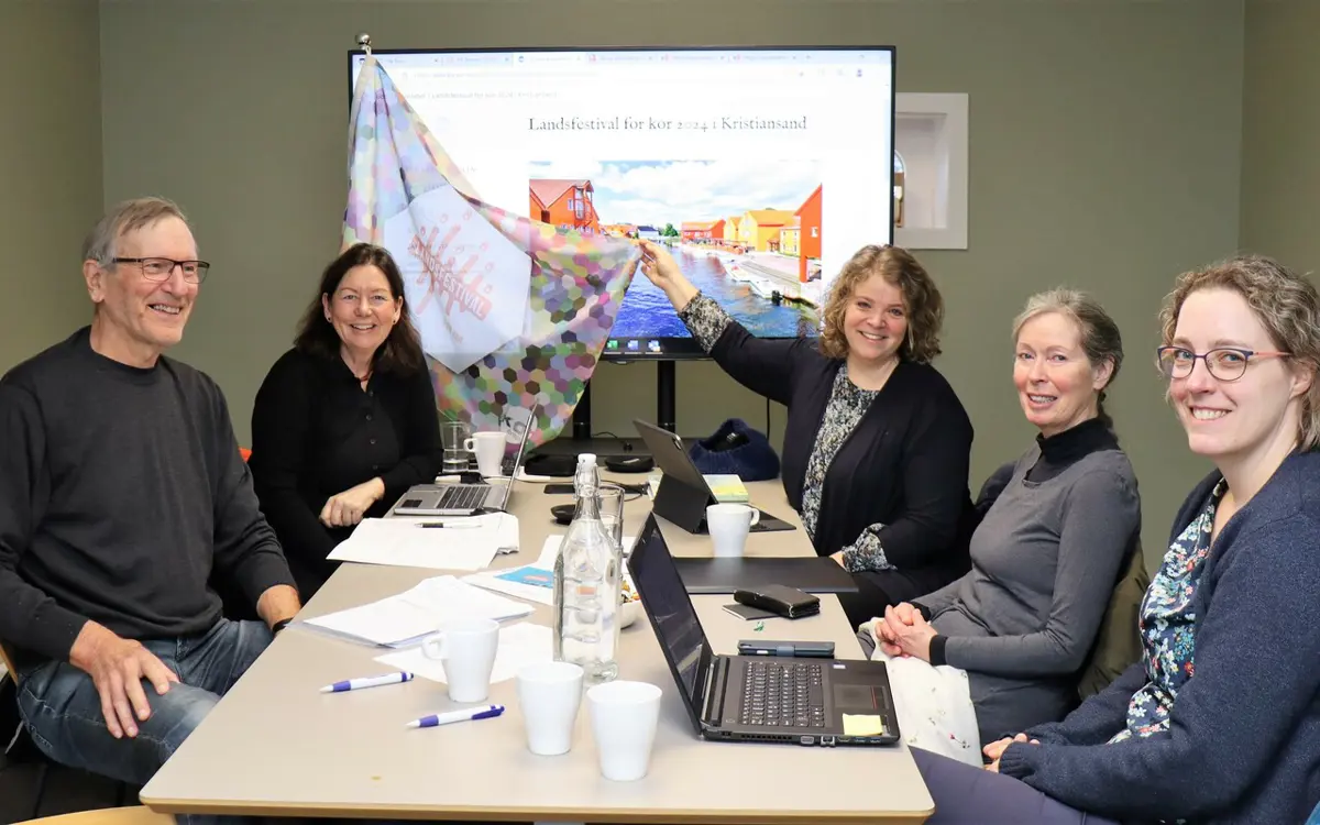 Festivalkomiteen for Landsfestival for kor i Kristiansand. (Foto: Privat)