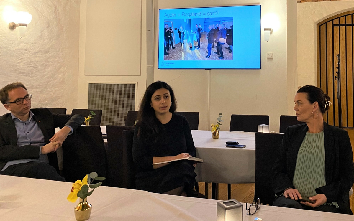 Næringsalliansen i Agder møtte Agderbenken og rogalandspolitiker Hadia Tadjik under et besøk på Stortinget denne uken.