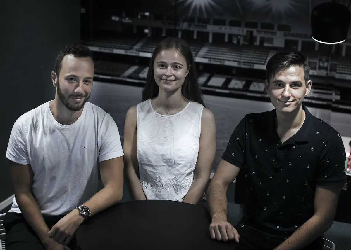 F.v.: Elias Gauslaa, Christine Evje og Dzenet Bero. 