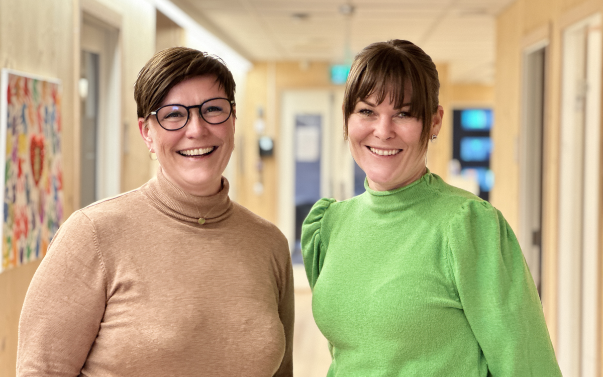 Fv: Bjørg Tennebø Jensenius og Heidi Lundemoen