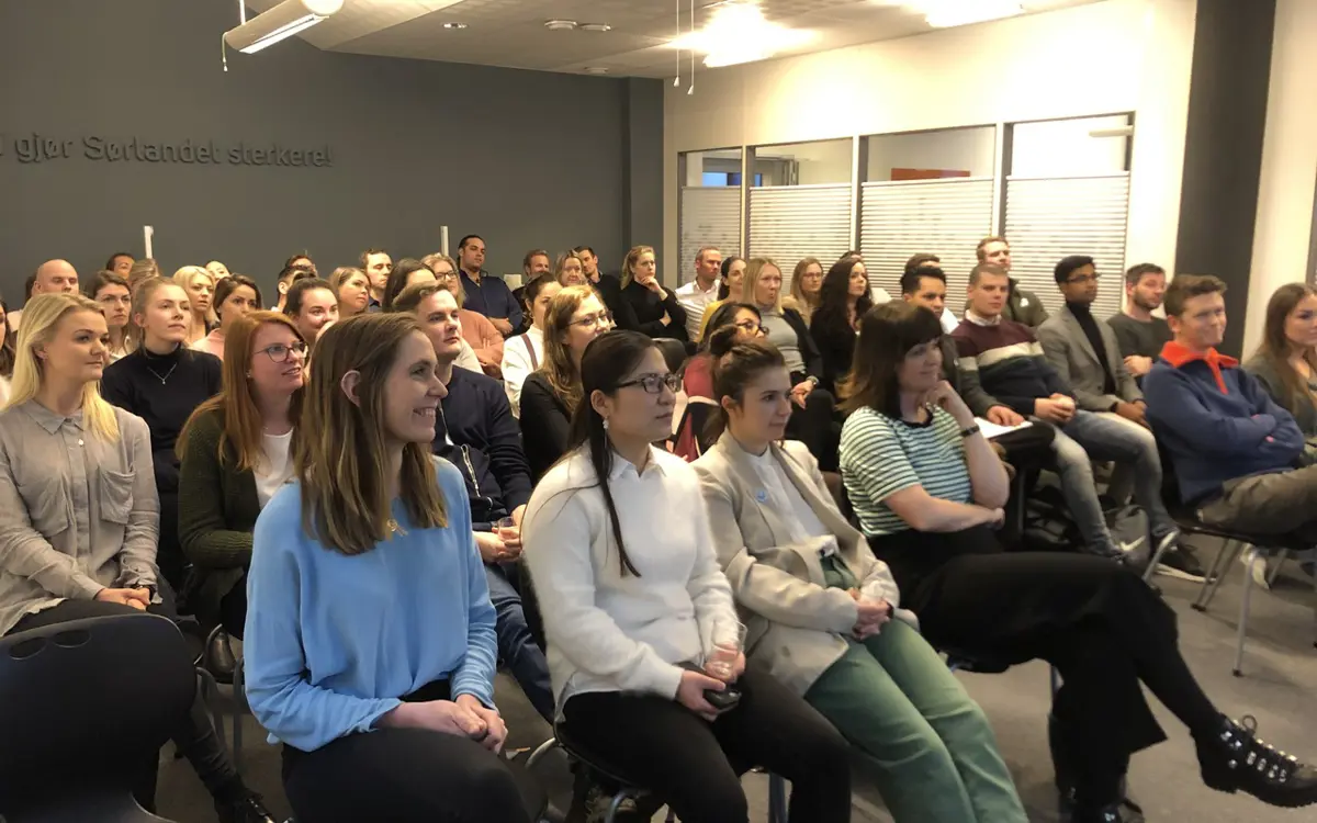 Bildet er tatt fra en tidligere U40-samling i Næringsforeningens lokaler. 