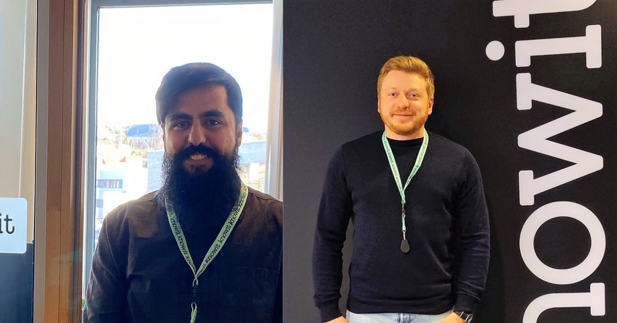 Farhad Firoozi (34) til venstre og Wojciech Bassara (27) til høyre.