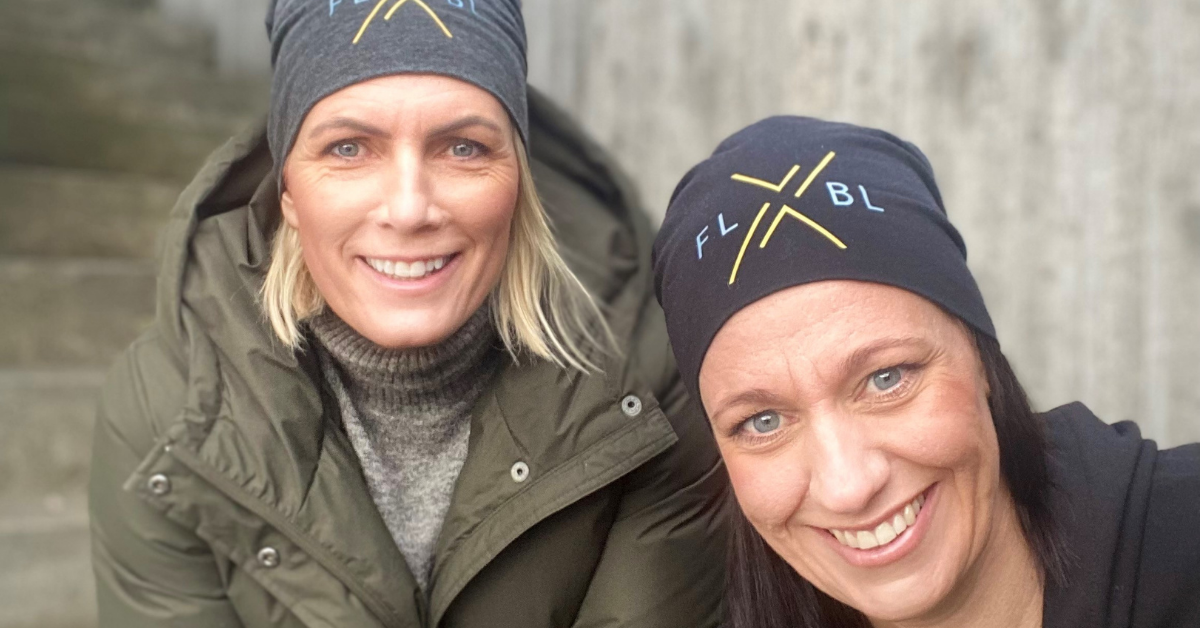 Gründerne i FLEXBL, Synnøve Thoresen (til høyre) og Marianne Bryne Dalane (til venstre).