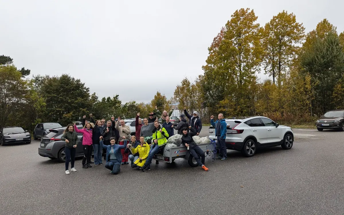 De ansatte i Maritime Protection AS deltok i en ryddeaksjon under «Purpose day».