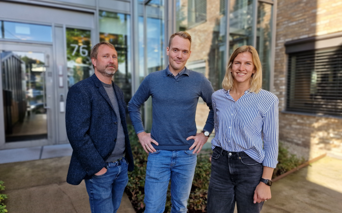 Nytt sterkt team, fra venstre seniorkonsulent Business Intelligence Magnus Gehrken, fagansvarlig Per-Joakim Høgsaas og nyankomne seniorkonsulent Betzy Hedding-Reijrink. 