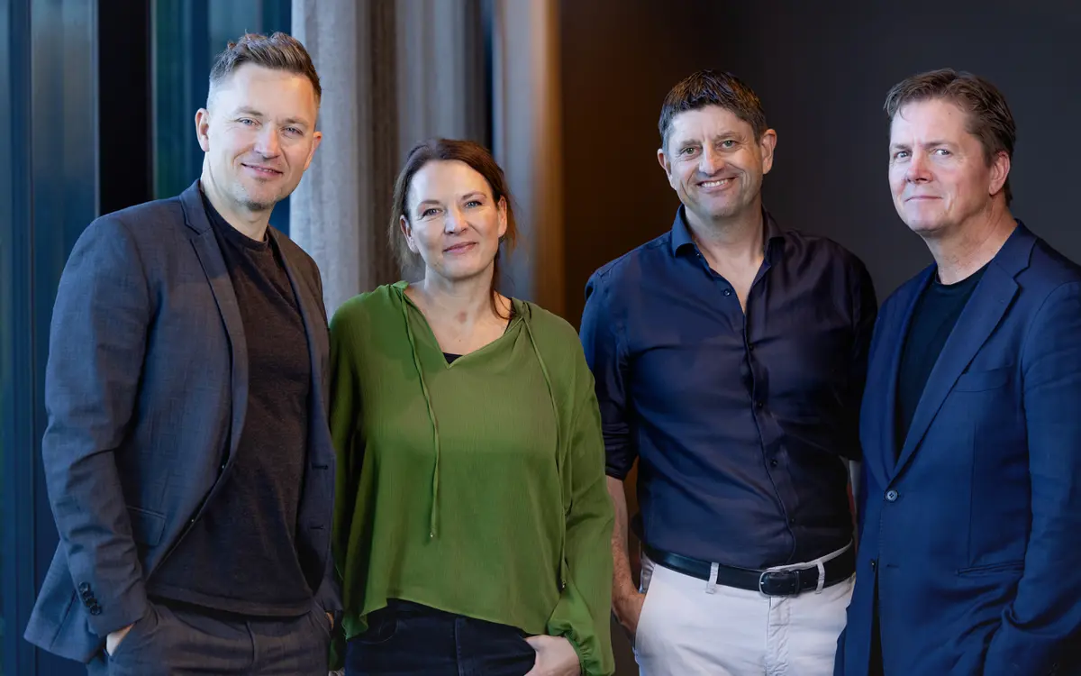 Storforms kjerneteam består av Håvard Tvedten, Bente Lunke Norum, Daniel Marinas og Svein Hjorthaug. (Foto: Storform)