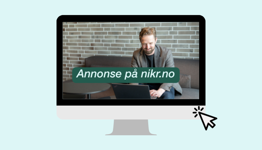 Annonse på forsiden 