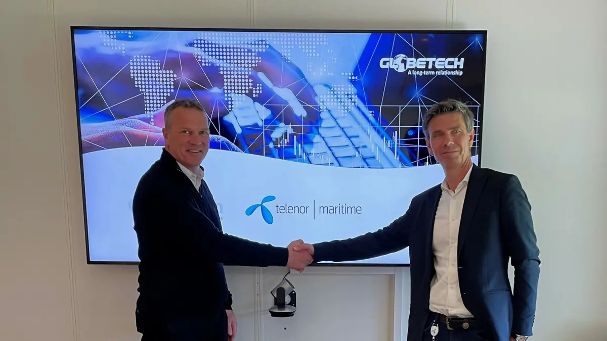 Globetech og Telenor Maritime med nytt samarbeid om IKT-tjenester til offshore- og maritime kunder. Foto: Globetech